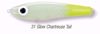 31 Glow Chartreuse Tail Paul Brown's Fat Boy Suspending Twitchbait Soft Plastic Inshore Lure Jeco's Marine Port O'Connor, Texas