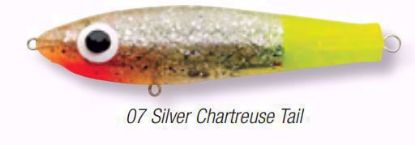 07 Silver Chartreuse Tail Paul Brown's Floating Fat Boy Soft Plastics Inshore Lures Jeco's Marine Port O'Connor, Texas