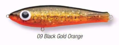 09 Black Gold Orange Paul Brown's Floating Fat Boy Soft Plastics Inshore Lures Jeco's Marine Port O'Connor, Texas