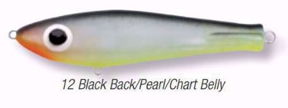 12 Black Back/Pearl/Chart Belly Paul Brown's Floating Fat Boy Soft Plastics Inshore Lures Jeco's Marine Port O'Connor, Texas