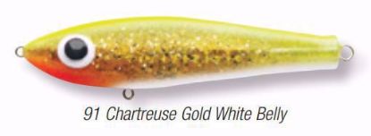 91 Chartreuse Gold White Belly Paul Brown's Soft Dine Suspending Twitchbait Soft Plastics Inshore Lures Jeco's Marine Port O'Connor, Texas