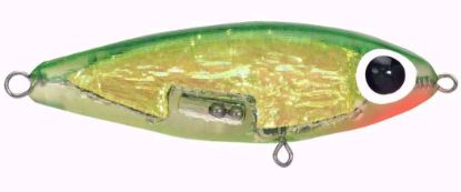 119 Emerald Green Back/Chartreuse Crinkle/Clear Belly/Orange Throat Paul Brown's Soft Dine XL Suspending Twitchbait Soft Plastics Inshore Lures Jeco's Marine Port O'Connor, Texas