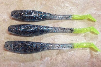 Frozen Smoke Frozen Smoke Down South Southern Shad Soft Plastics Inshore Lures Jeco's Marine Port O'Connor, Texas