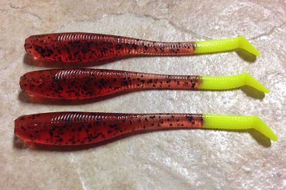 Pumpkinseed Chartreuse Pumpkinseed Chartreuse Down South Southern Shad Soft Plastics Inshore Lures Jeco's Marine Port O'Connor, Texas