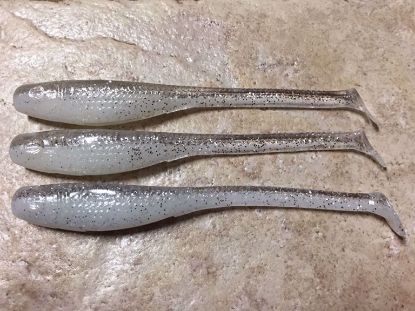 White Ice White Ice Down South Southern Shad Super Model Soft Plastics Inshore Lures Jeco's Marine Port O'Connor, Texas