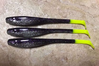Purple Reign Purple Reign Down South Southern Shad Super Model Soft Plastics Inshore Lures Jeco's Marine Port O'Connor, Texas