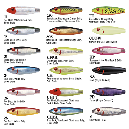 Color Options MirrOlure Classic Series 52MR Sinking Twitchbait Jeco's Marine Port O'Connor, Texas