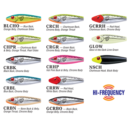 Color Options MirrOlure She Dog Surface Walker Jeco's Marine Port O'Connor, Texas