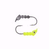 Chartreuse Knotty Hooker Flat Eye Push On (2/0) (1/8oz) Knotty Hooker Jig Head Jeco's Marine Port O'Connor, Texas