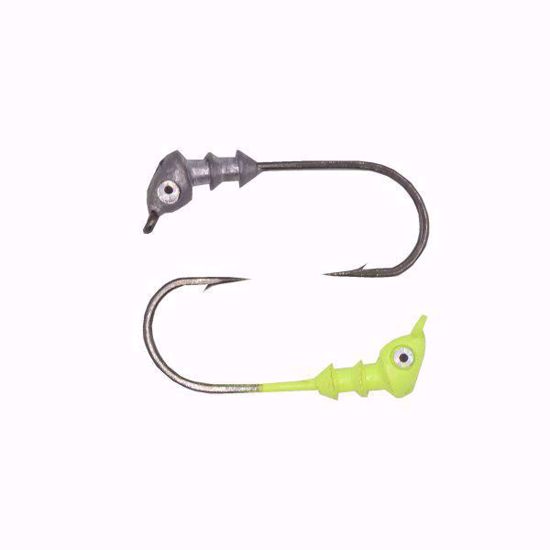 Silver Knotty Hooker Flat Eye Push On (3/0) (1/16oz) Knotty Hooker Jig Head Jeco's Marine Port O'Connor, Texas