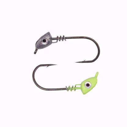 Silver Knotty Hooker Flat Eye Screw Lock Jig Heads Knotty Hooker Jig Heads Jeco's Marine Port O'Connor, Texas