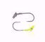 Chartreuse Knotty Hooker  Straight Eye Screw Lock Jig Heads Jeco's Marine Port O'Connor, Texas