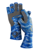 Fish Monkey Half Finger Glove Blue Water Camo Jeco's Marine Port O'Connor, Texas