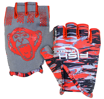 Voodoo Swamp Red Fish Monkey Stubby Guide Glove Voodoo Swamp Red Jeco's Marine Port O'Connor, Texas