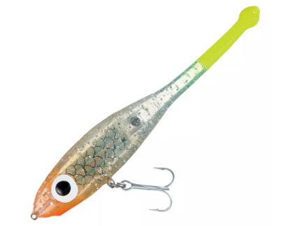 07 Silver Chartreuse Tail Paul Brown's Devil Suspending Twitchbait Soft Plastic Inshore Lure Jeco's Marine Port O'Connor, Texas