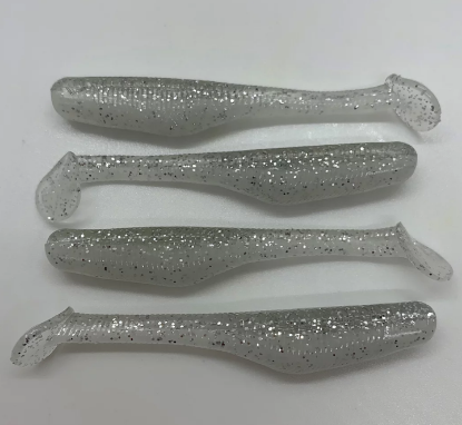 White Ice Down South Burner Shad Soft Plastics Inshore Lures Jeco's Marine Port O'Connor, Texas