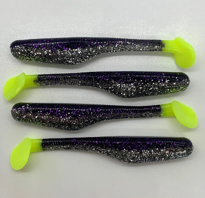 Purple Reign Down South Burner Shad Soft Plastics Inshore Lures Jeco's Marine Port O'Connor, Texas