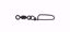 Rosco - Black Coastlock Snap Swivel