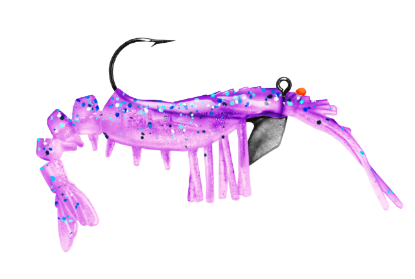 VUDU Shrimp 3.25" jecos marine and tackle port o connor tx