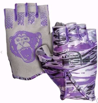 Voodoo Swamp Purple Fish Monkey Stubby Guide Glove Jeco's Marine Port O'Connor, Texas
