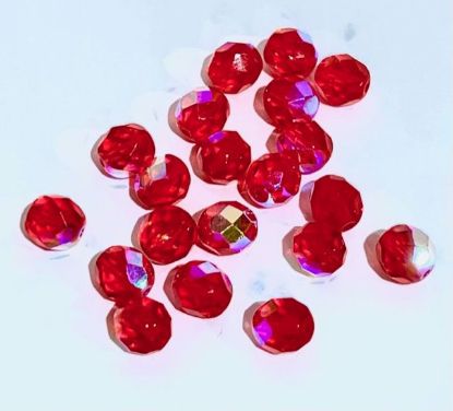Red Flash Top Brass Tackle 8mm Glass Beads  Jeco's Marine Port O'Connor, Texas