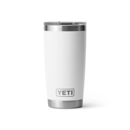White Yeti Rambler 20oz. Tumbler Jeco's Marine Port O'Connor, Texas