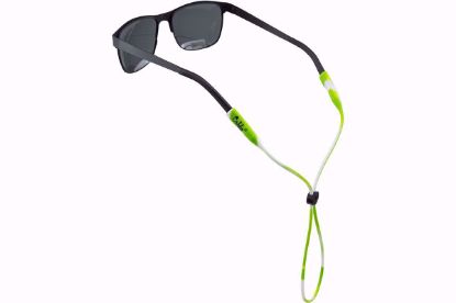 Green/White CablZ - Silicone Adjustable Retainers