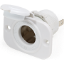 Blue Sea - 12v DC Dash Socket With Watertight Cap (White) 