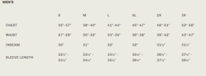 Size Chart 	Marsh Wear - Men's Snappy T-Shirt :Wheat