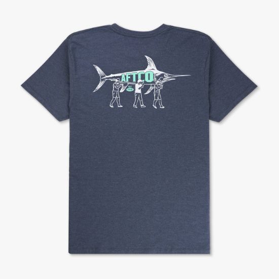 Aftco - Teamwork Short Sleeve T-Shirt - Midnight Heather