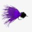 Rio's - Marabou Toad Fly - Size 1 (Barred Black & Purple)