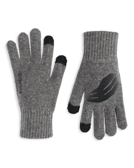 Simms - Wool Full Finger Glove: Steel