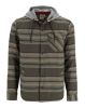 Simms - Men's Lightweight Flannel Hoody: Hickory/Dolomite Blanket Stripe