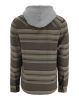 Simms - Men's Lightweight Flannel Hoody: Hickory/Dolomite Blanket Stripe