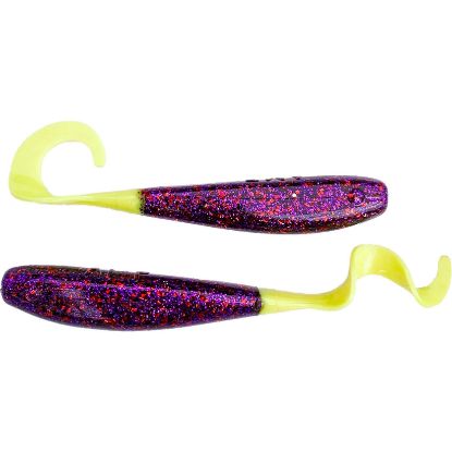 Purple Haze A.M. Fishing - 4" Curly Tail Jerkshads | 8 Per Pack
