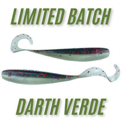 Darth Verde A.M. Fishing - 5.5" Curly Tail Jerkshads | 6 - Per Pack (More Colors)