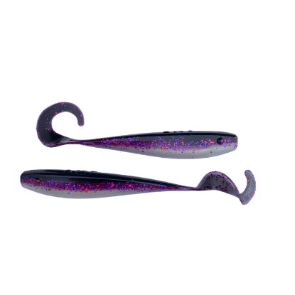 Midnight Mullet A.M. Fishing - 5.5" Curly Tail Jerkshads | 6 - Per Pack (More Colors)