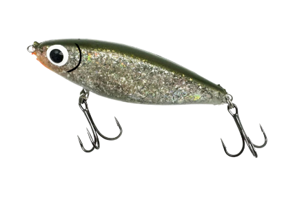 18 Green Back/Silver Glitter Paul Brown's Shallow Diver Soft-Dine XL Soft Plastic Inshore Lure Jeco's Marine Port O'Connor Texas
