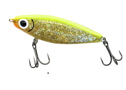 91 Chartreuse Gold White Belly  Paul Brown's Shallow Diver Soft-Dine XL Soft Plastic Inshore Lure Jeco's Marine Port O'Connor Texas