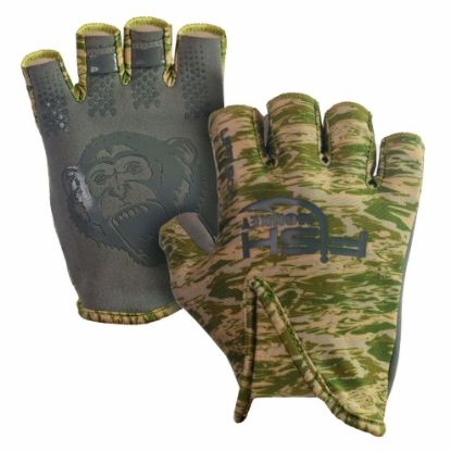 Fish Monkey - Stubby Guide Glove | Green Water Camo