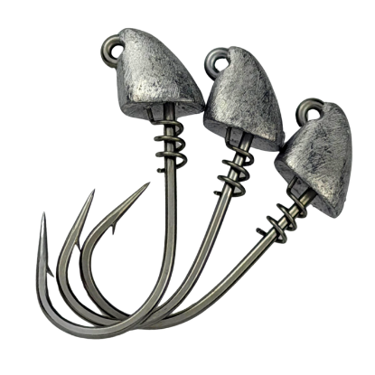 A.M. Fishing - 2/0 Jigheads - 3-Pack