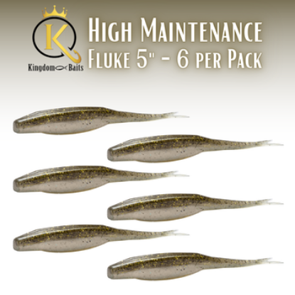 Kingdom Baits - 5" Fluke Lure (More Colors)