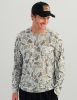 Picture of Huk - Drift Long Sleeve Graphic Crew Shirt |  Volcanic Ash Camo