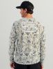 Picture of Huk - Drift Long Sleeve Graphic Crew Shirt |  Volcanic Ash Camo
