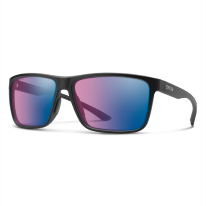 Smith Optic's - Riptide |Matte Black/ ChromaPop Glass Polarchromic Rose Blue Mirror