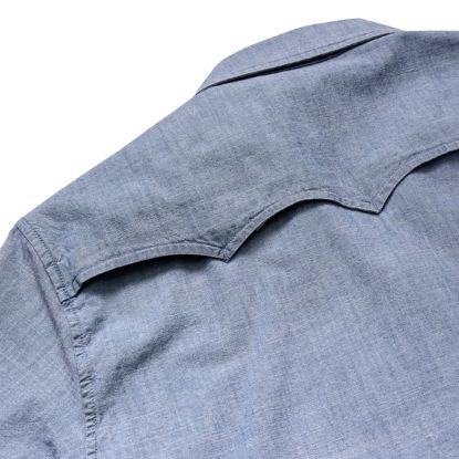 Picture of Howler Bros - Guayabera Shirt - Washed Indigo Chambray