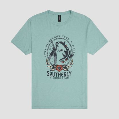Southerly - Never Back Down Tee: Sage